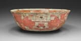 Bowl Depicting a Female Figure with Shield and Darts Motifs